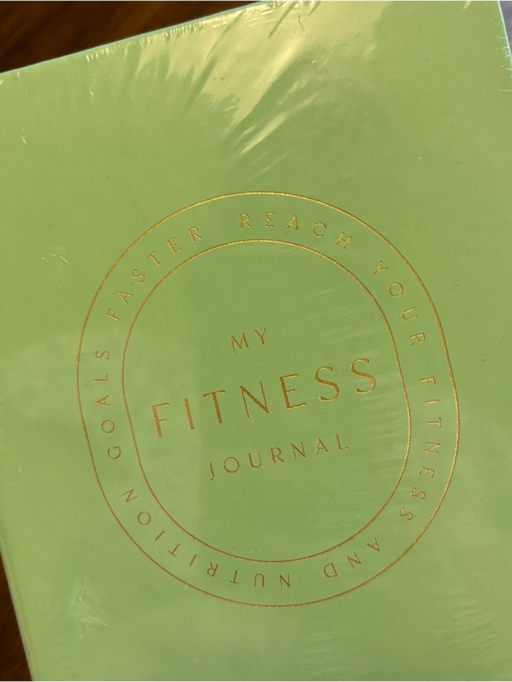 Per Se Fitness Journal - Mint Green Cover with Gold Foil